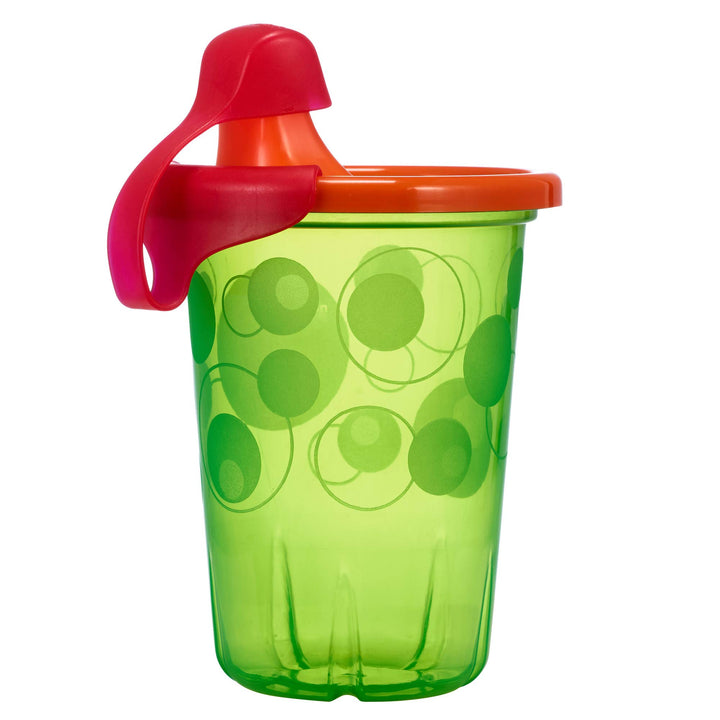 Take & Toss Spill Proof Sippy Cups - Reusable Toddler Cups - Rainbow - Kids Cups and Snap On Lids for Ages 9 Months and Up - 4 Count