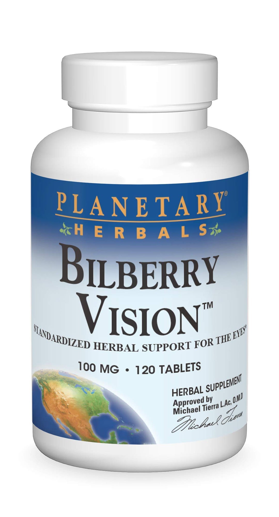 Bilberry Vision Tablets, 120 Count