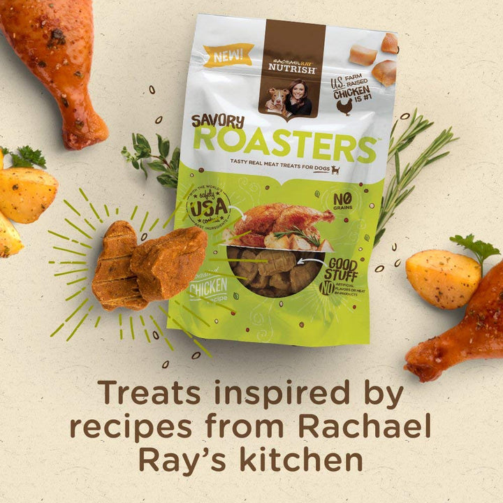 Rachael Ray Savory Roasters Roasted Chicken Recipe Dog Treats, 12 Ounces