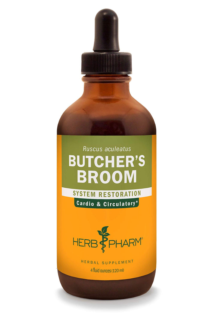Butcher's Broom Liquid Extract for Cardiovascular and Circulatory Support - 4 Ounce