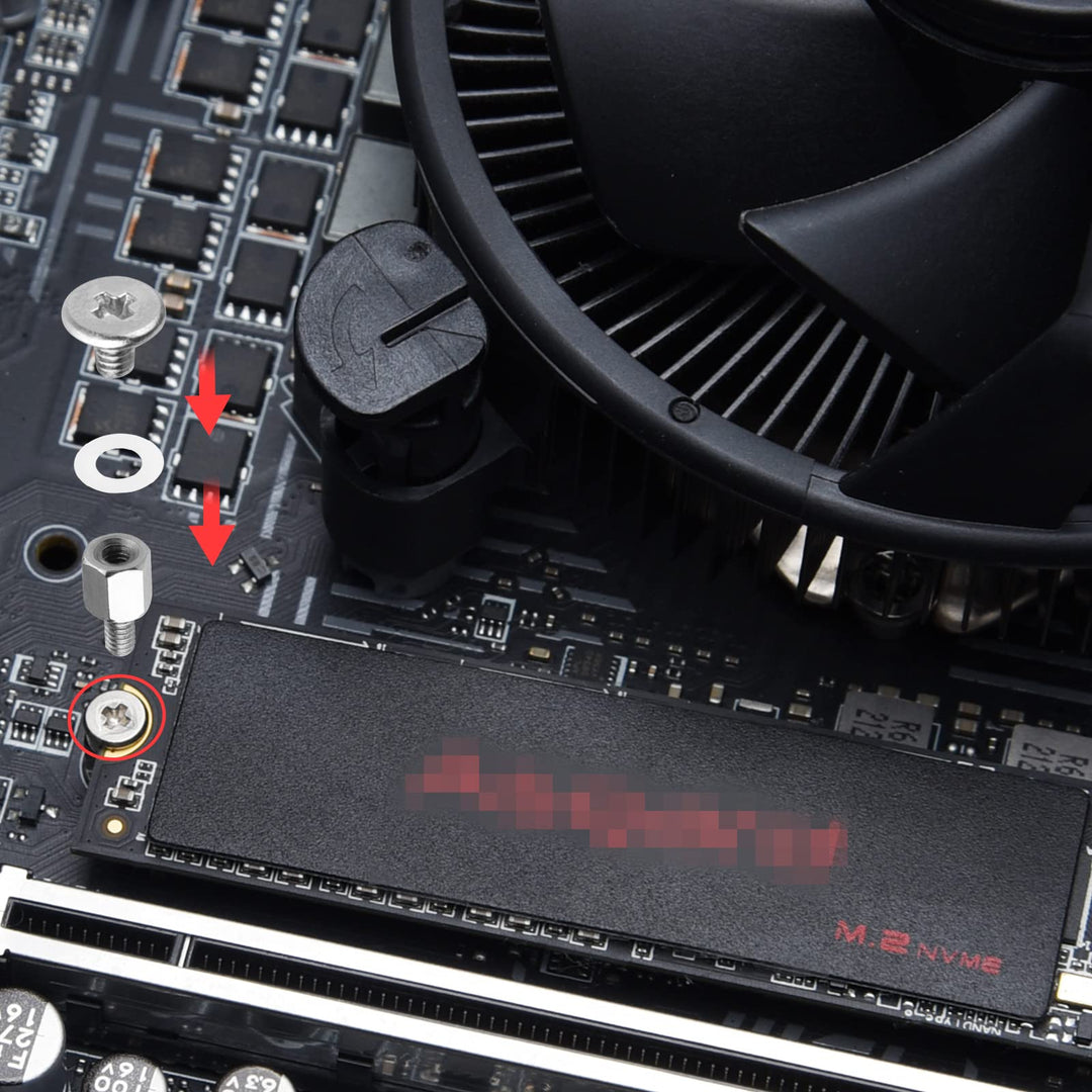 M.2 SSD Screws Kit, Nvme M2 Screws Suitable for ASUS MSI Gigabyte NGFF Motherboard
