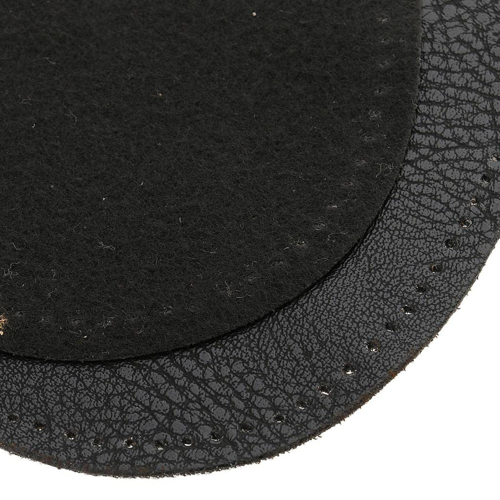 2 Pieces Pu Leather Patch Sew on Patches Repir Elbow Knee for Clothes Clothing Accessories - Black