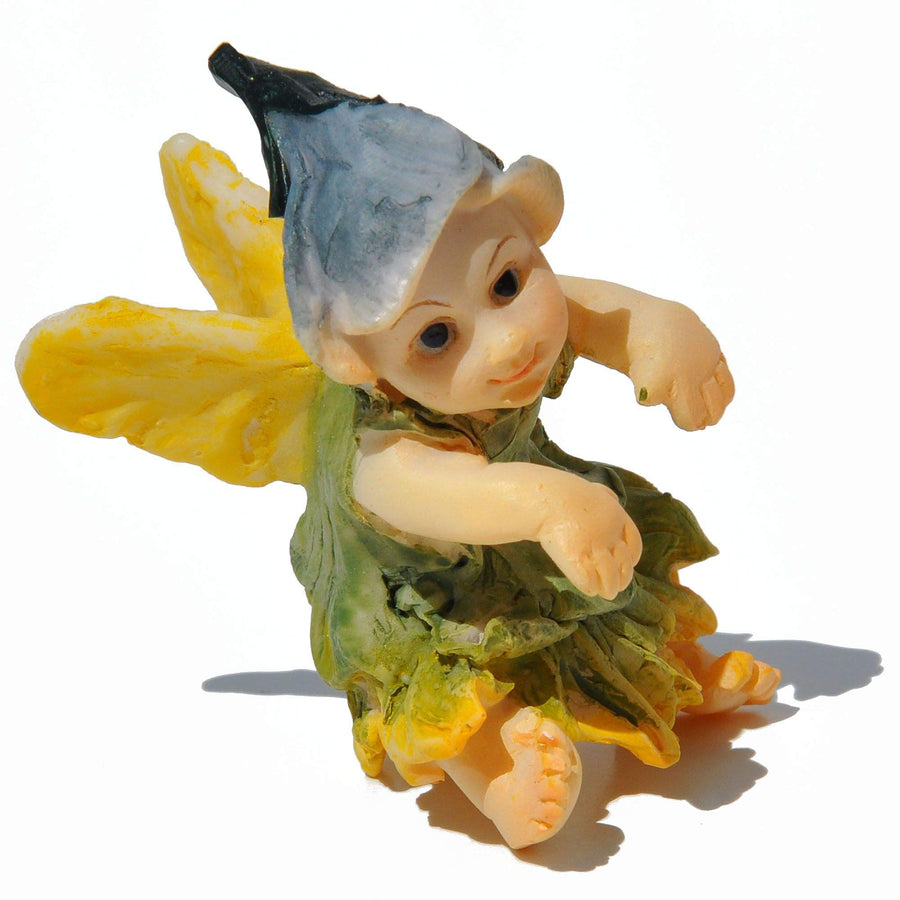 4282 Fairy Baby Flower Pot Hugger Figurines, Green