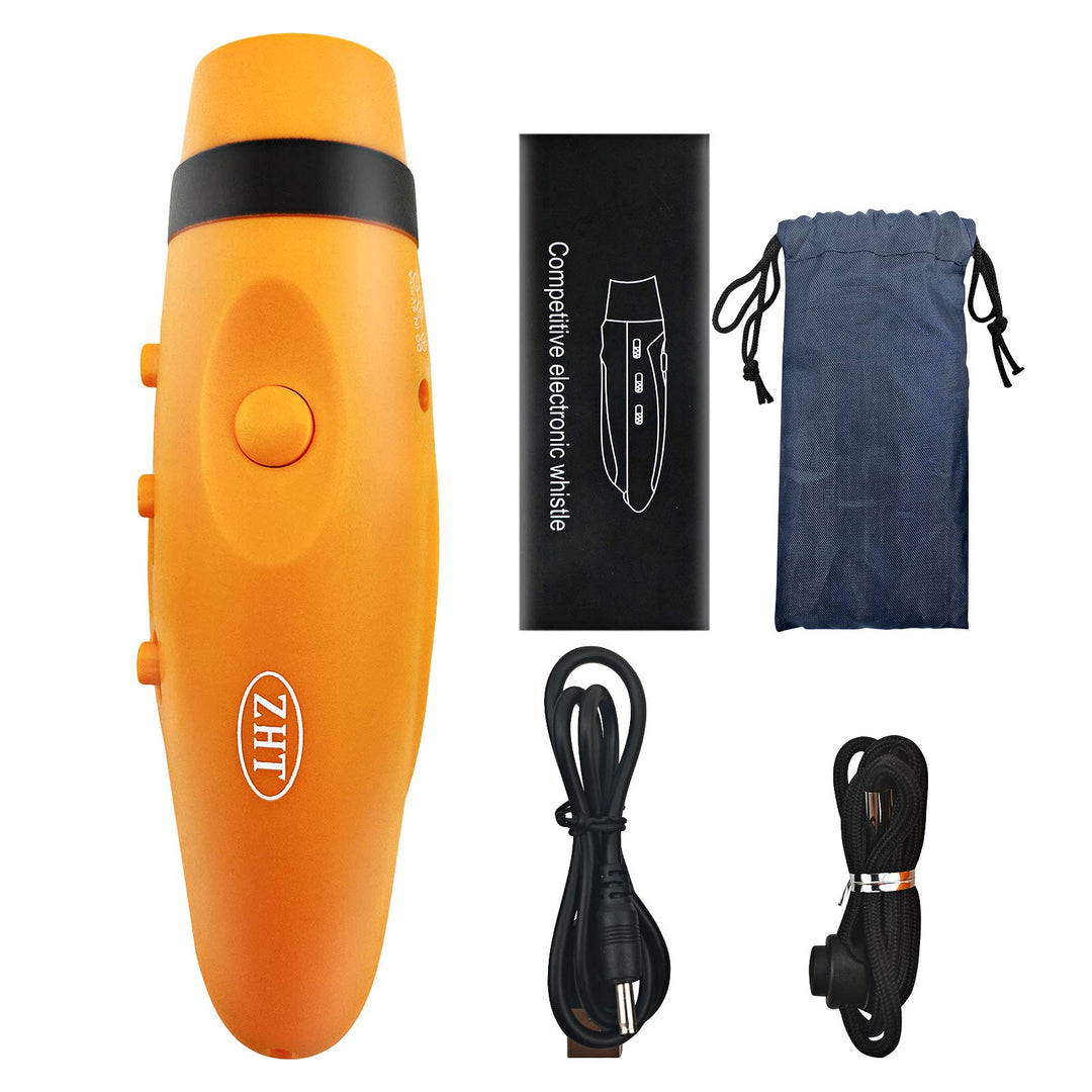 Electronic Whistles for Referees with USB Charging, 3 Tone High Volume Emergency Whistle for Coaches Teacher, Outdoor Safety Whistles with Lanyard-Yellow Color