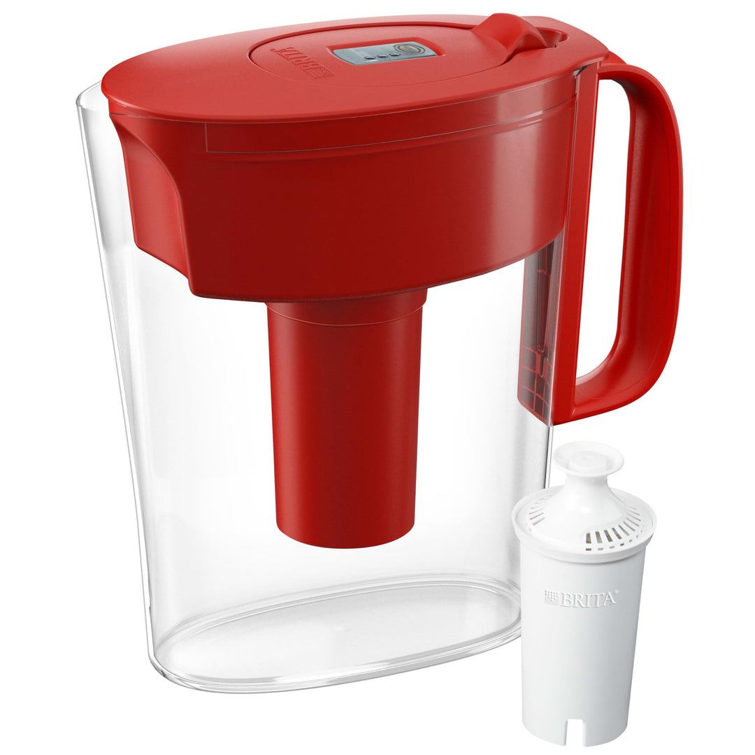 Metro Water Filter Pitcher, BPA-Free Water Pitcher, Replaces 1,800 Plastic Water Bottles a Year, Lasts Two Months or 40 Gallons, Includes 1 Filter, Kitchen Accessories, Small - 6-Cup Capacity