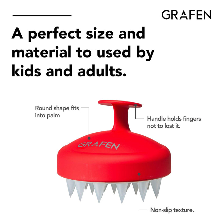 Edge Finger, Hair Shampoo Scalp Massager Brush for Trouble Dandruff Itchiness Hair Loss with Soft Silicone