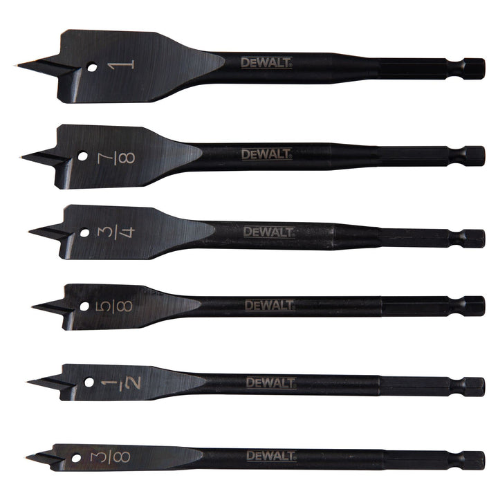 Drill Bit, Spade, 6-Piece (DW1587)