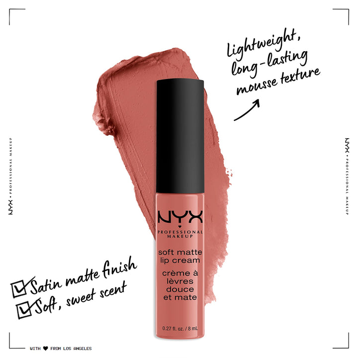 PROFESSIONAL MAKEUP Soft Matte Lip Cream, Lightweight Liquid Lipstick - San Diego (Light Nude With Yellow Undertone)