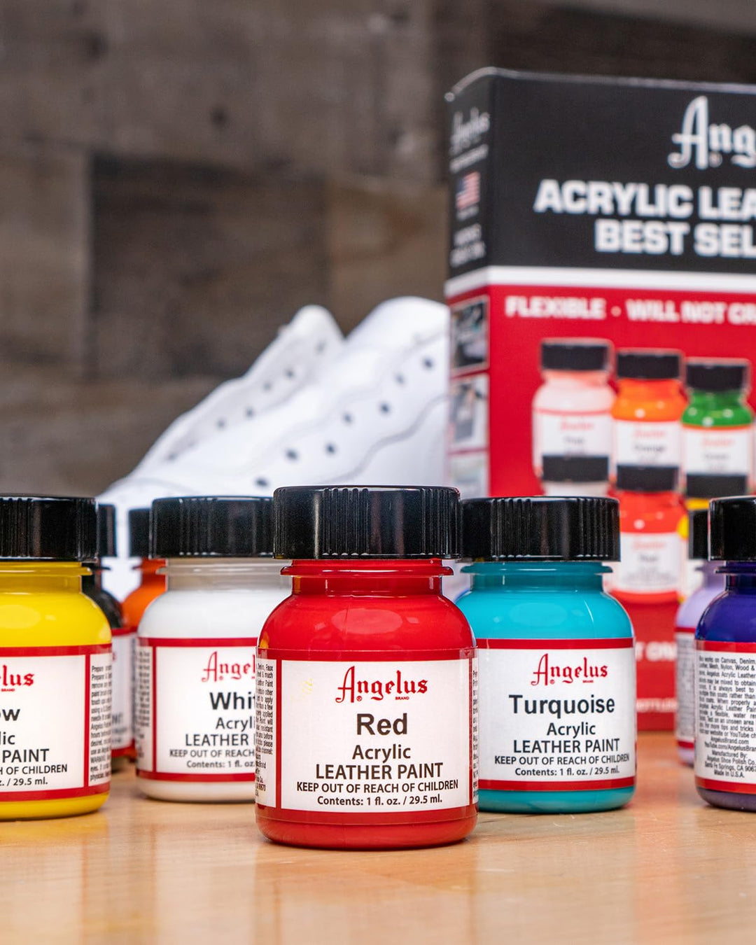 Acrylic Leather Paint Starter Kit (Multicolour)