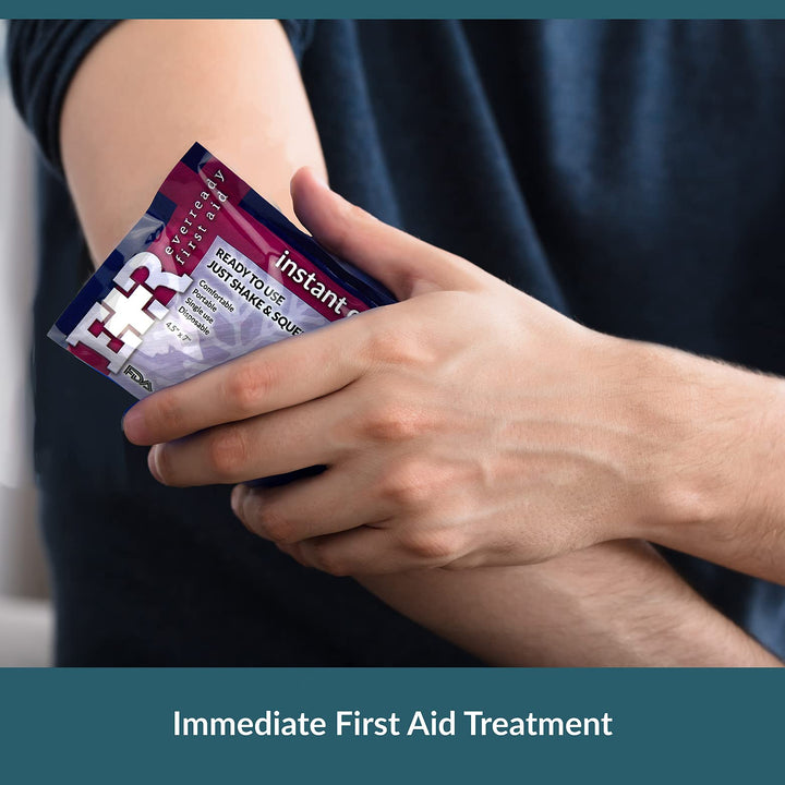 Disposable Cold Compress Therapy Instant Ice Pack for Injuries 4.5 x 7 - 6 Pack