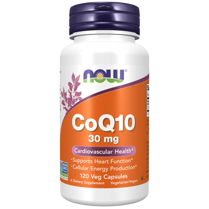 Supplements, CoQ10 30 mg, Pharmaceutical Grade, All-Trans Form produced by Fermentation, 120 Veg Capsules