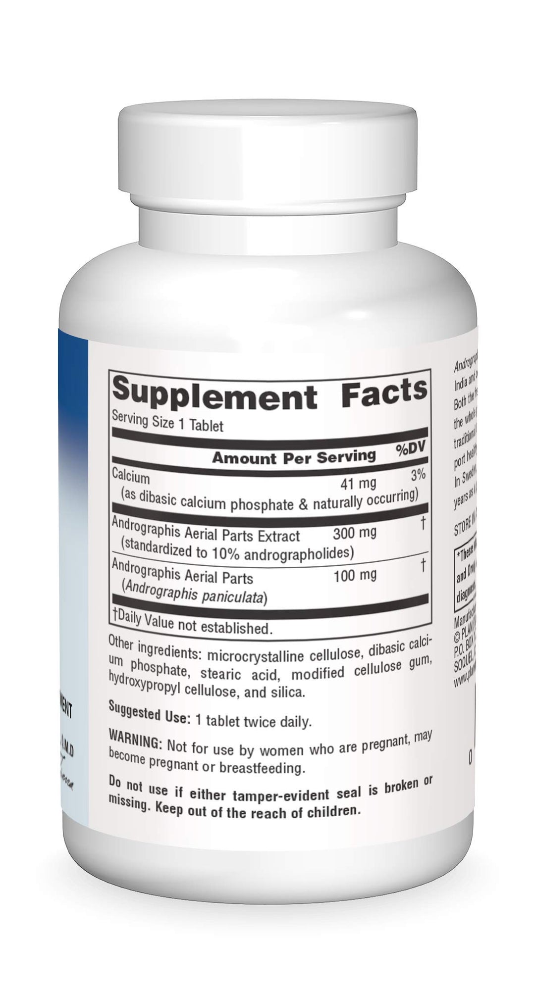 Full Spectrum Andrographis 400mg - Ayurvedic Herb - 60 Tablets