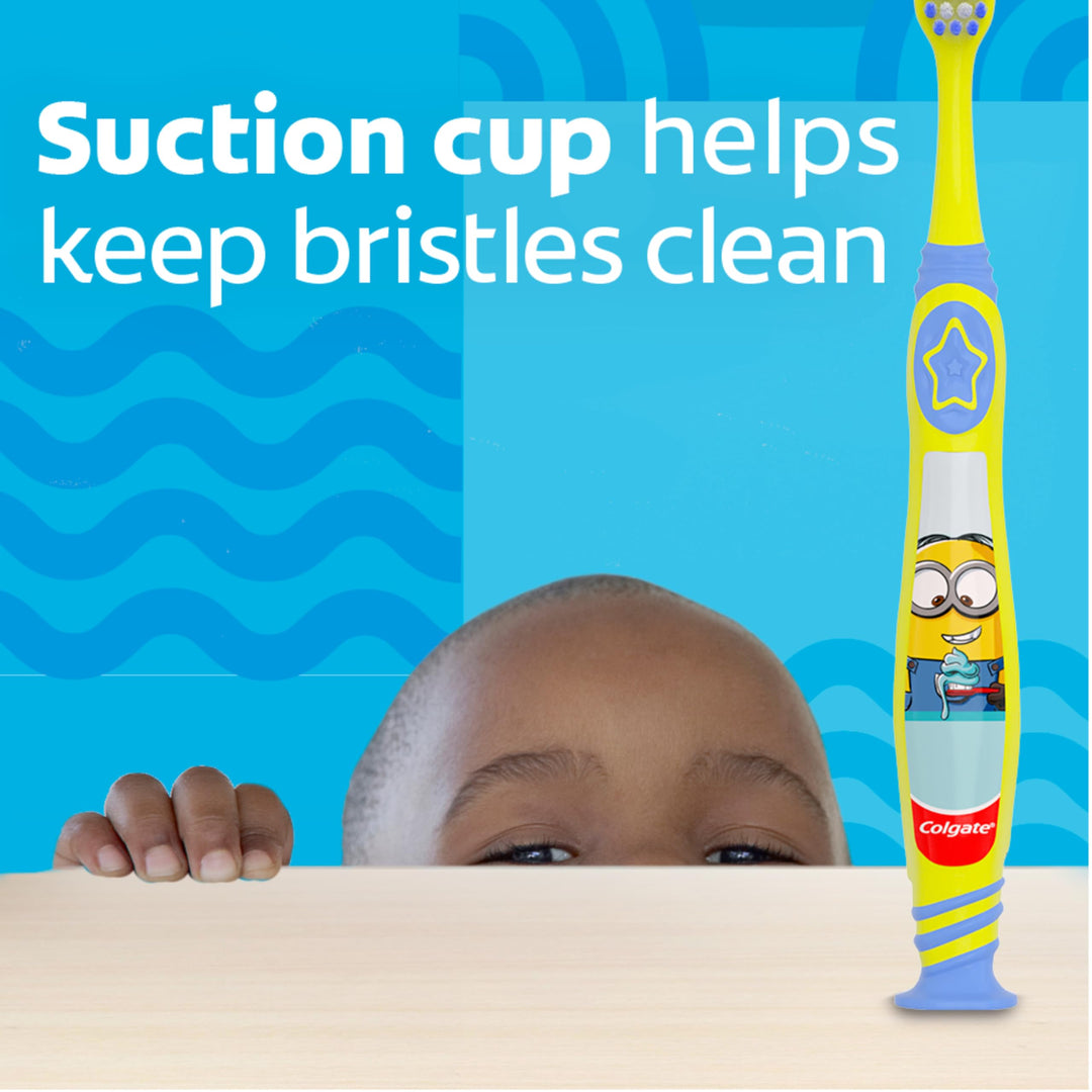 Kids Toothbrush with Extra Soft Bristles, Minions - 4 Count