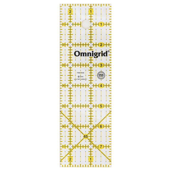 Ruler, 2-1/2 x 8-Inch, Clear