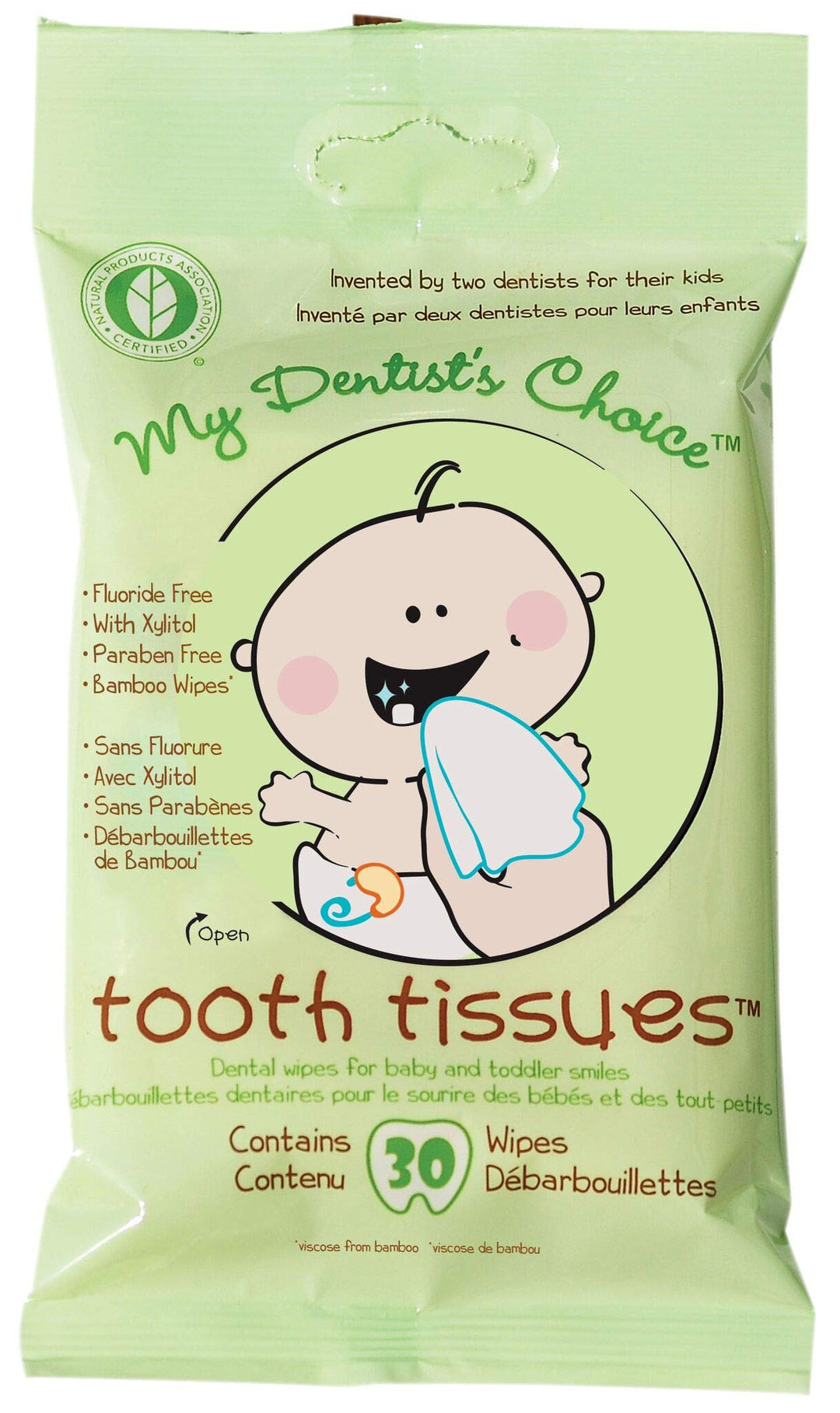 MY DENTISTS CHOICE Tooth Tissues 30 Pack, 30 CT