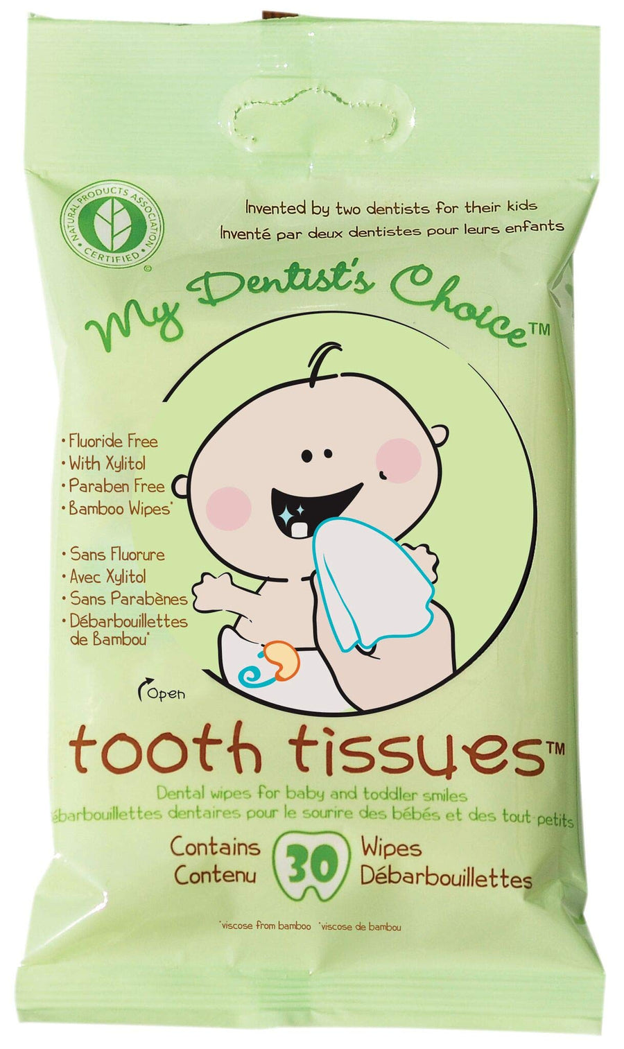 MY DENTISTS CHOICE Tooth Tissues 30 Pack, 30 CT