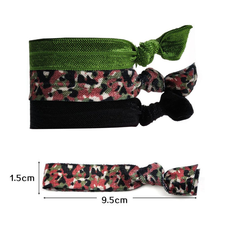 Goody WoMens Ouchless Ribbon Elastics, Camo, 3 Count