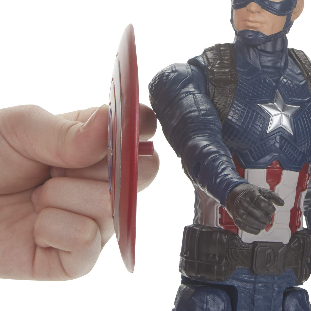 Avengers Endgame Titan Hero Series Captain America 12-Scale Super Hero Action Figure Toy with Titan Hero Power Fx Port