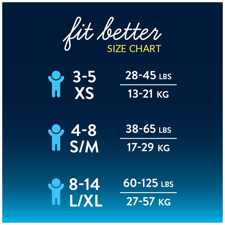 Bedtime Bedwetting Underwear for Boys, L-XL, 11 Ct. (Packaging May Vary)