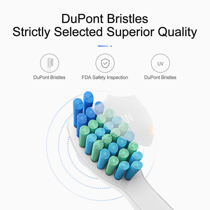 5 Pack Electric Toothbrush Replacement Heads Compatible with Fairywill,Toothbrush Heads Compatible with FW-507/508/551/515/917/959/2011,FW-D1/D3/D7/D8