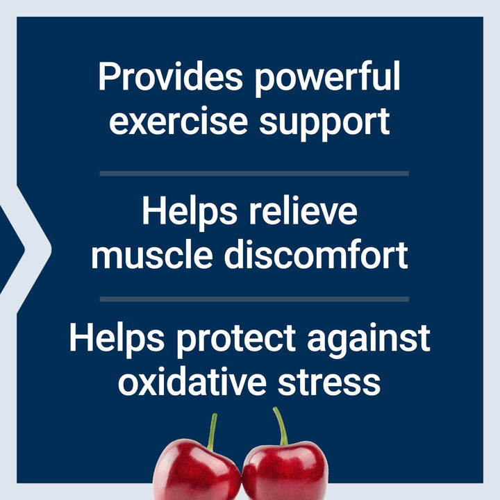 Tart Cherry with CherryPURE®, anthocyanins, oxidative Stress, Muscle Recovery, Exercise Support, Muscle Comfort, Vegetarian, Gluten-Free, Non-GMO, 60 Capsules