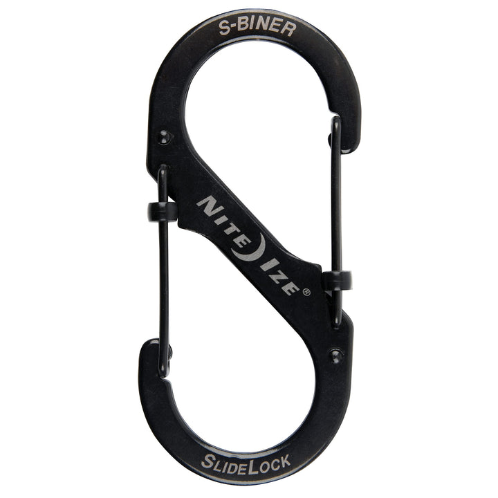 LSB4-11-R3 S-Biner Slide Lock Carabiner, Black, #4-75lb