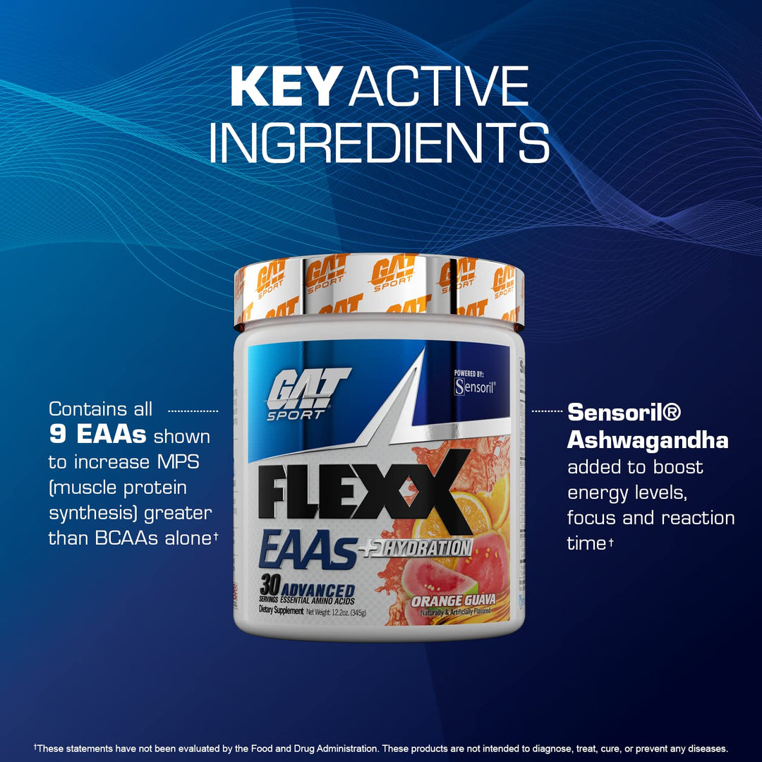 Flexx EAAs + Hydration, Advanced Essential Amino Acids, 30 Servings (Blue Razz)