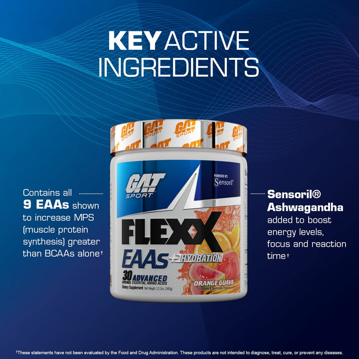 Flexx EAAs + Hydration, Advanced Essential Amino Acids, 30 Servings (Blue Razz)