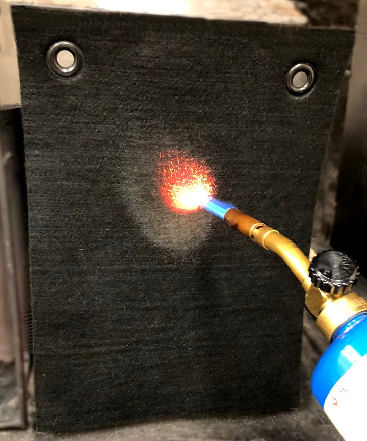 High-Temperature Carbon Fiber Soldering Heat Shield- 9 x 12 - High Heat Flame Resistant Fabric PlumberPad for Soldering, Welding, Brazing, Repairs- Heavy Duty, Professional Welding Pad