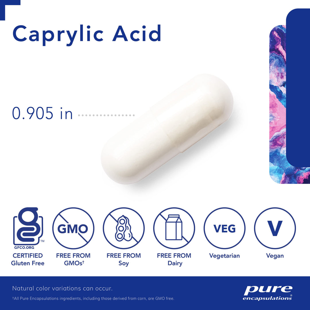 Caprylic Acid | Supplement for Gut and Digestive Health, GI Balance, Gastrointestinal Support, and Intestinal Health* | 120 Capsules