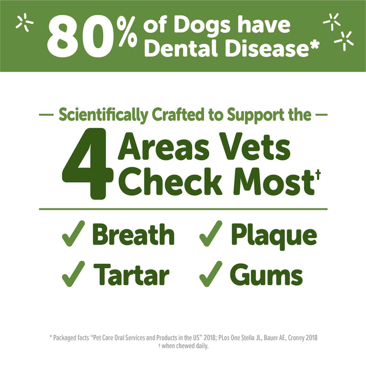 Wellness Stix Dog Dental Treats, Natural Chews, Medium Size Stick, (14 Count)