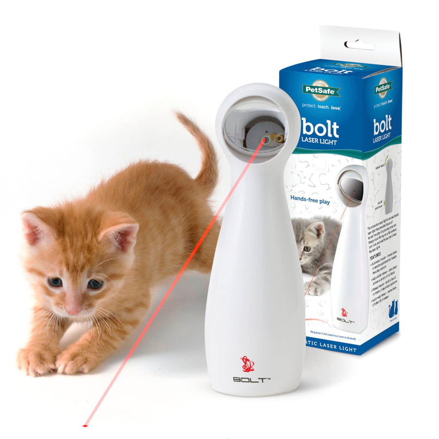 Bolt Automatic, Interactive Laser Cat Toy - Adjustable Laser with Random Patterns