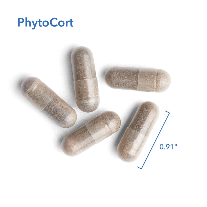 PhytoCort Supplement - Respiratory Support, Lung Health, Lung Detox, Lung Cleanse, Healthy Breathing, Herbal Support, Reishi, Licorice, Noni, Vegetarian Capsules - 120 Count