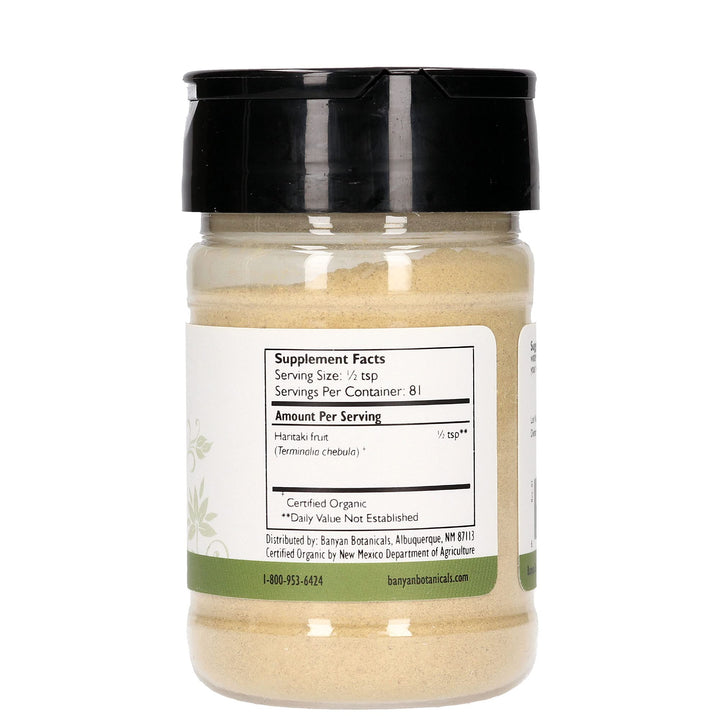 Haritaki Powder – Certified Organic, Spice Jar – Terminalia chebula – For Detoxification & Rejuvenation* – Organic, Vegan, Non-GMO, Gluten Free, Certified Fair for Life Fair Trade