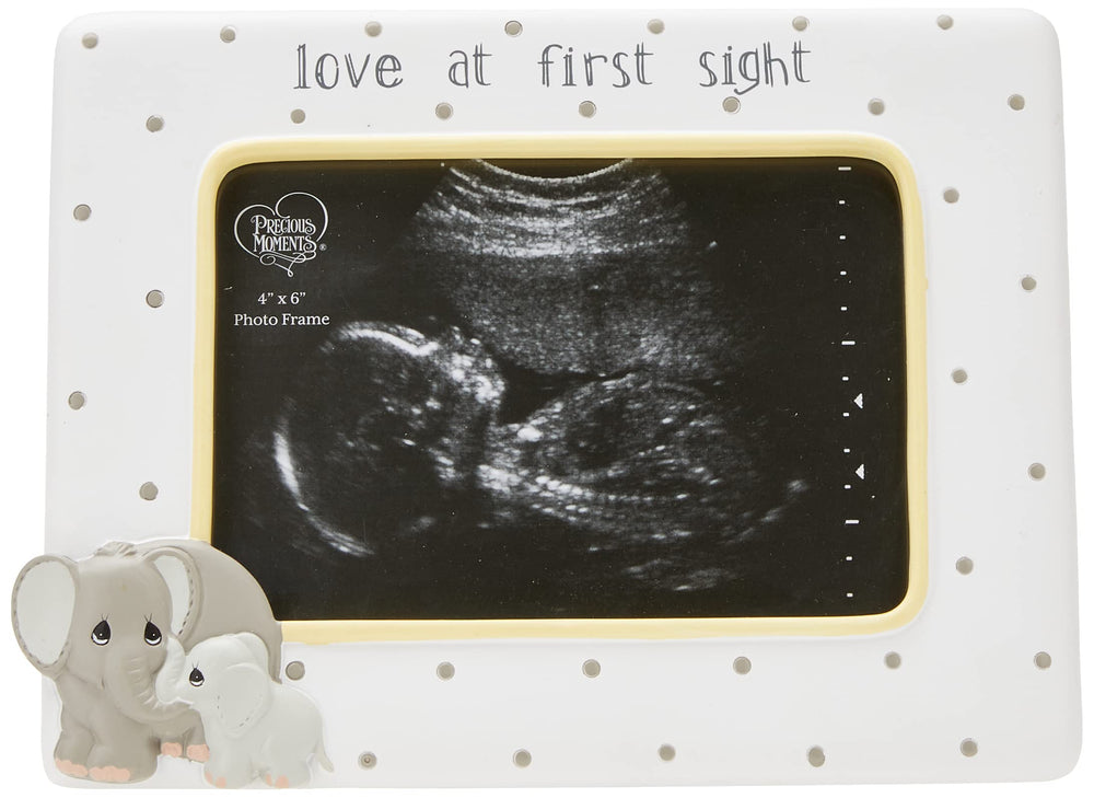 Elephant Love at First Sight Ultrasound 4 x 6 Resin & Glass 183407 Photo Frame, One Size, Multi