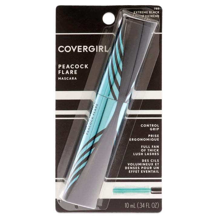 Peacock Flare Mascara, Extreme Black, 0.3 Ounce (packaging may vary)