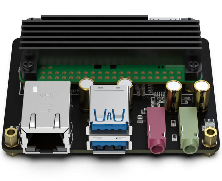 Raspberry Pi Zero 2/2W Heatsink Kit Raspberry Pi Zero Ethernet Expansion Board Raspberry Pi Zero DAC Input/Ouput Support All Raspberry Pi System