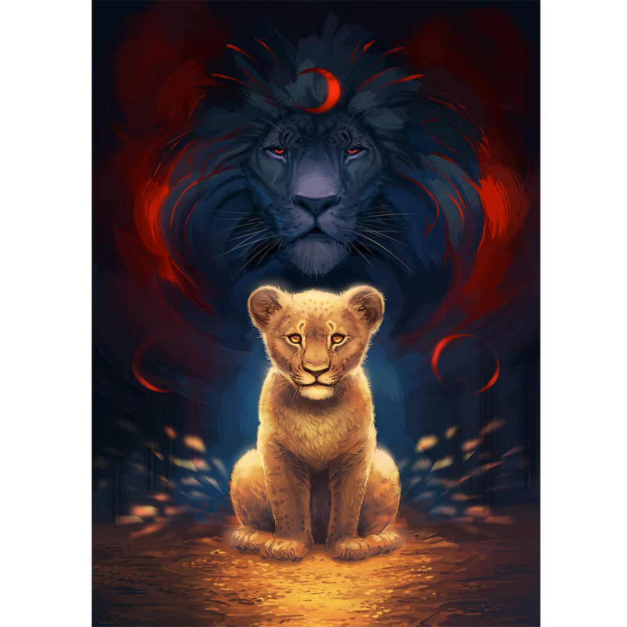 Diamond Painting Kits for Adult,Tiger and Lion DIY 5D Drills Jewel Art Diamond Art Embroidery,Gem Paint with Arts and Crafts Wall Decor for Gift 12x16 Inch