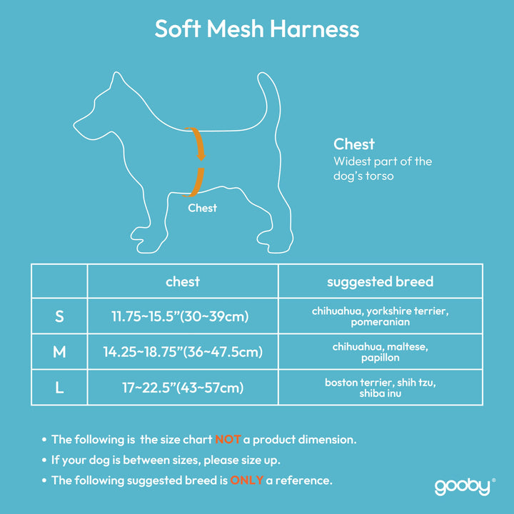 - Soft Mesh Harness, Small Dog Harness with Breathable Mesh, Flamingo Pink, Small
