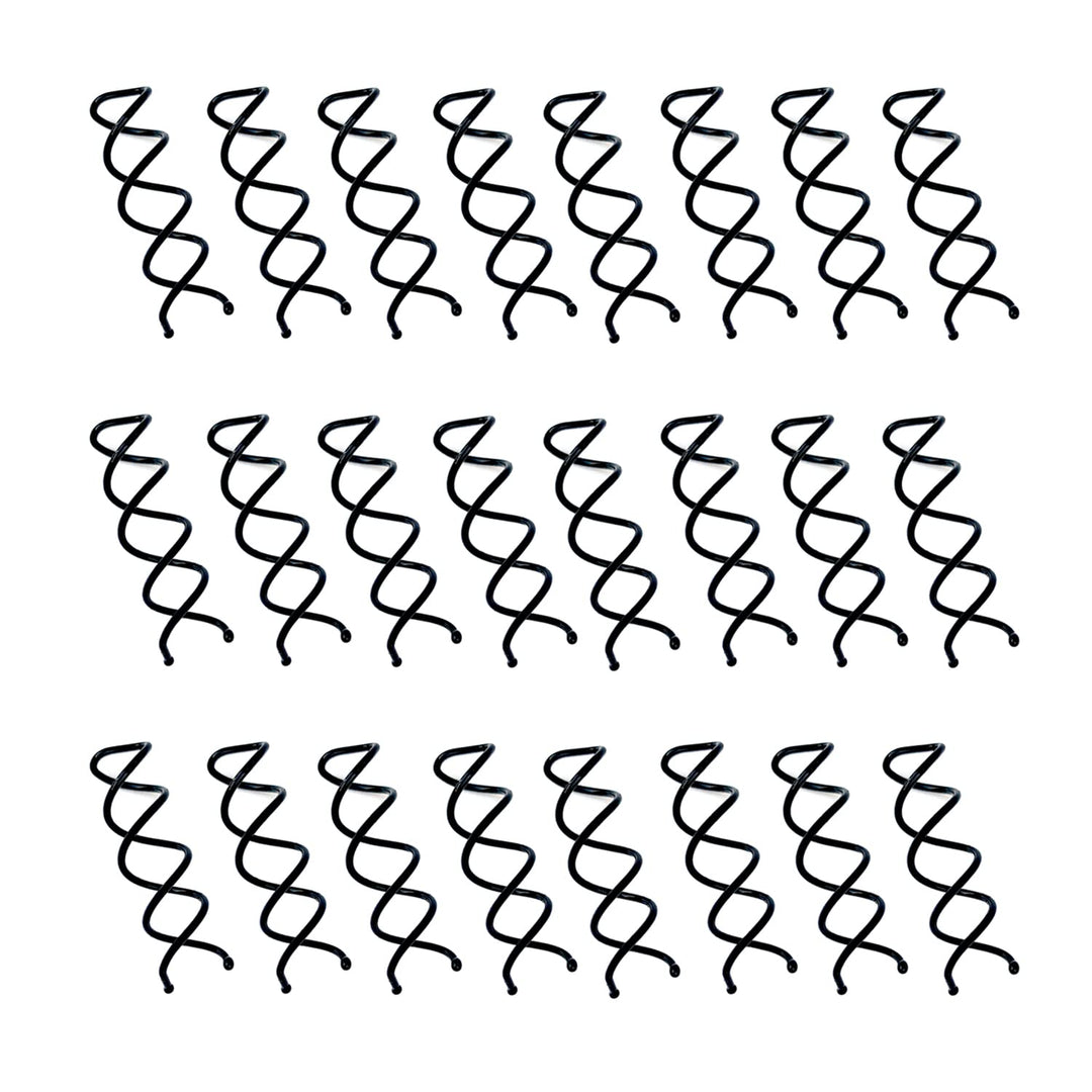 Aoyoho 50 Pack Hair Spin Pin Spiral Bobby Hair Pins Spin Pins Twist Screw Hair Pins