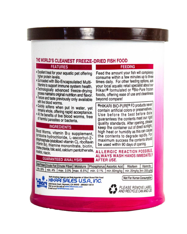 Bio-Pure Freeze Dried Blood Worms for Pets, 0.42-Ounce