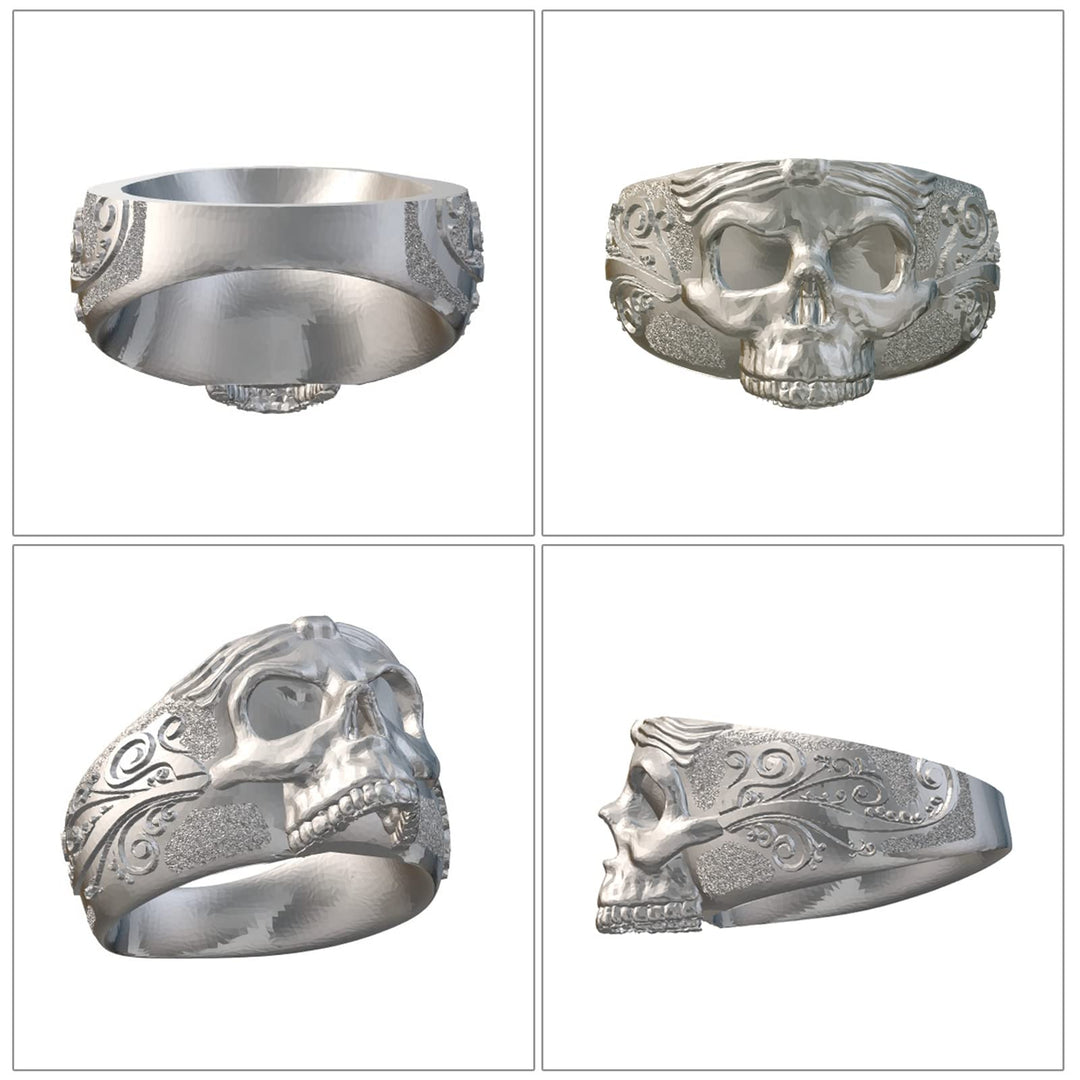 Resin Ring Mold - Skull Silicone Jewelry Making, Size 8