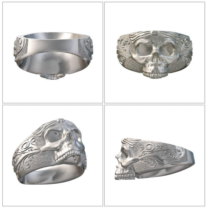 Resin Ring Mold - Skull Silicone Jewelry Making, Size 8
