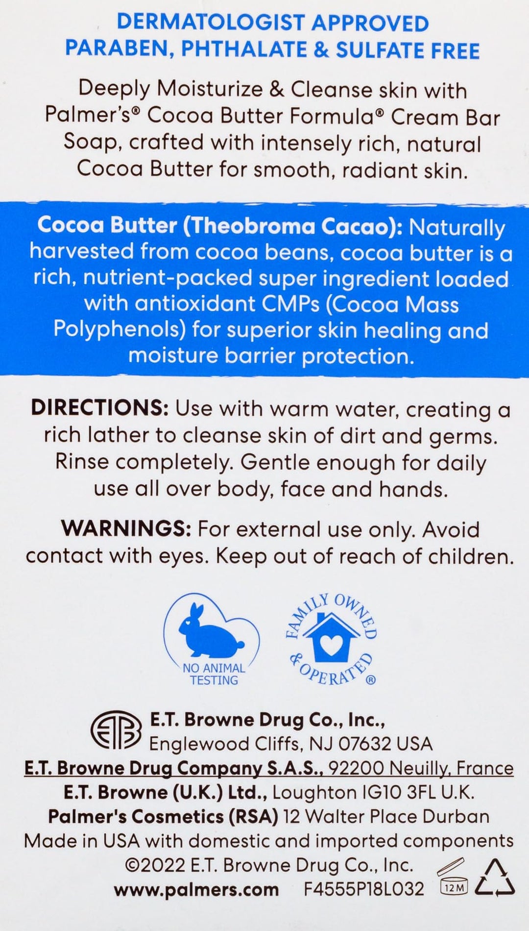 Palmers Cocoa Butter Bar Soap 3.5 oz. by Palmer's