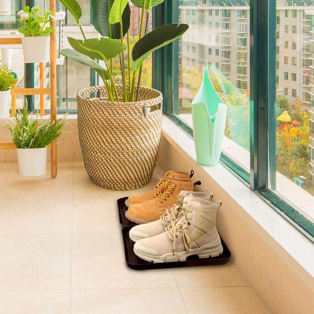 Pet Food Tray - Dog Food Mat and Cat Food Mat - Pet Water Bowl Mat for Containing Spills, Waterproof Boot Tray Mat - Shoe Tray Mat (Set of 1)