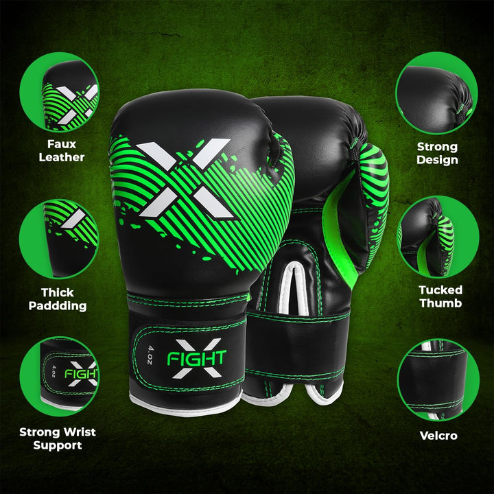 Kids Boxing Gloves for 3-8 Years 4 6 Oz Training MMA Boys Girls Kickboxing Punching Gloves for Training, Punching Bag, Muay Thai, MMA (Blue, 4oz)