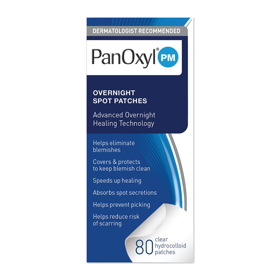 PM Overnight Spot Patches, Advanced Hydrocolloid Healing Technology, Fragrance Free, 80 Count