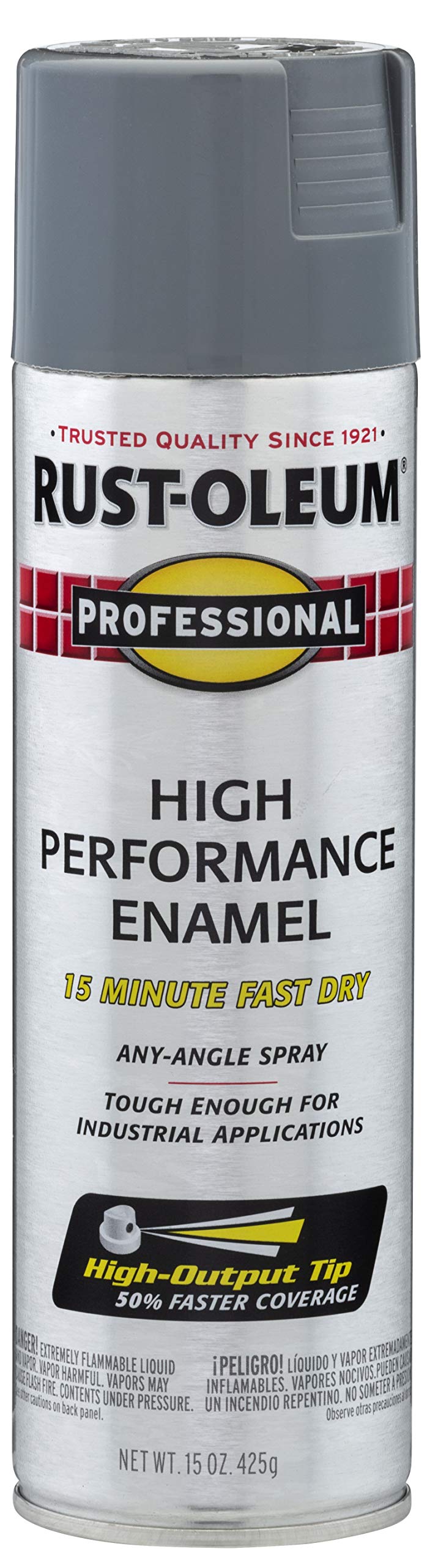 7587838 Professional High Performance Enamel Spray Paint, 15 oz, Dark Machine Gray
