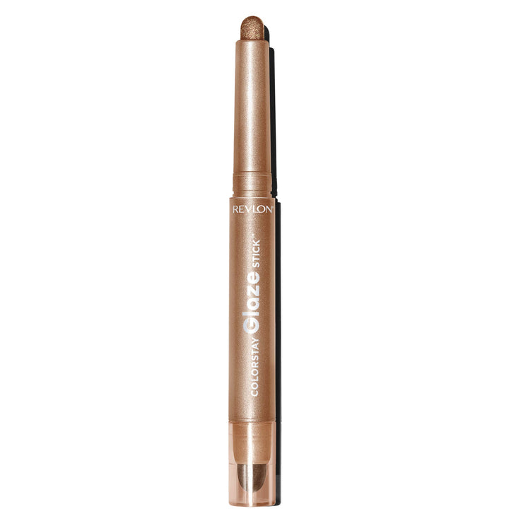 Revlon ColorStay Glaze Stick Eye Shadowliner, Longlasting Shimmer Cream Shadow and Liner Makeup in Bronze Gold, 872 Gilt, 0.037 oz