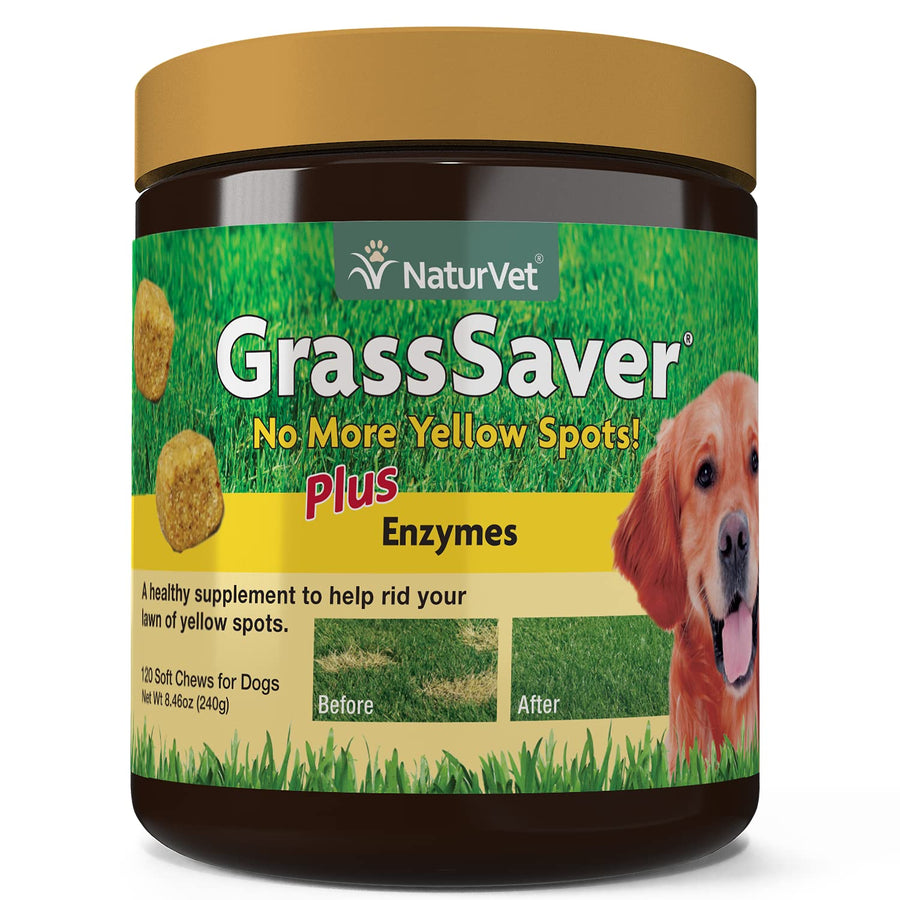 – GrassSaver Supplement for Dogs – Healthy Supplement to Help Rid Your Lawn of Yellow Spots – Synergistic Combination of B-Complex Vitamins & Amino Acids – 120 Soft Chews